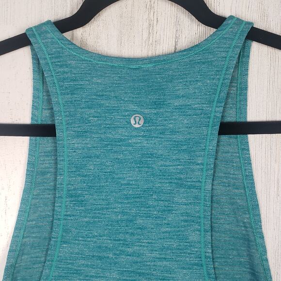 Lululemon Athletica Turquoise Space Dye Sweat Date Tank Top Women's - Picture 5 of 7